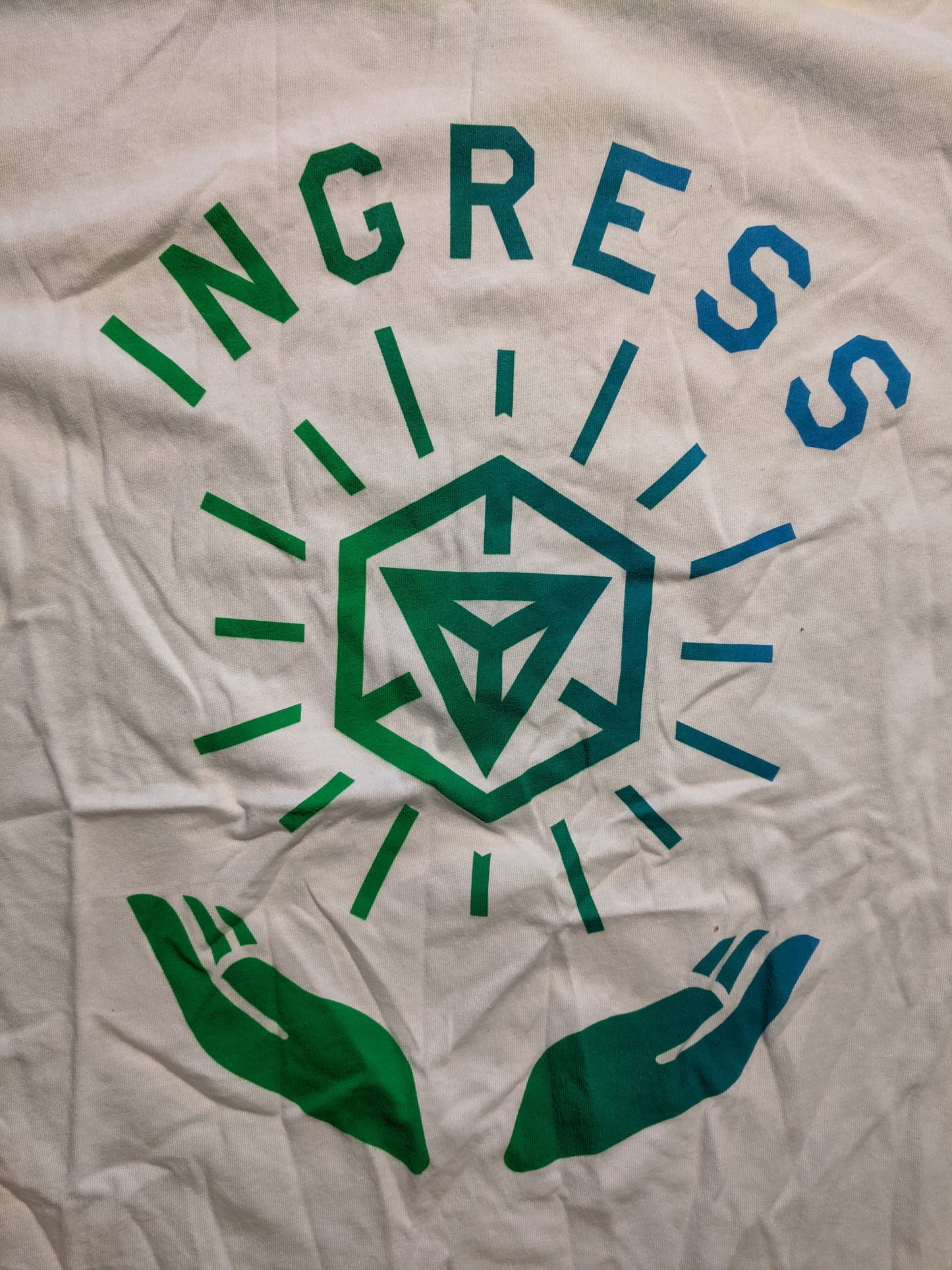 Ingress XFac White and Teal Shirt