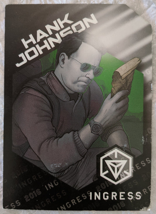 2016 Hank Johnson Character Card - includes passcode