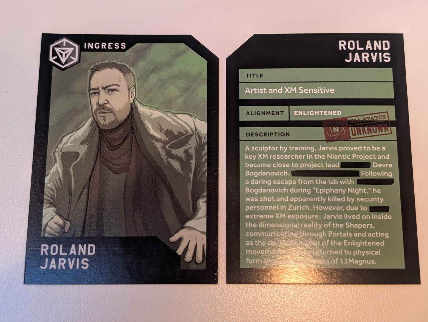 ROLAND JARVIS Legacy Character Card - NO PASSCODE