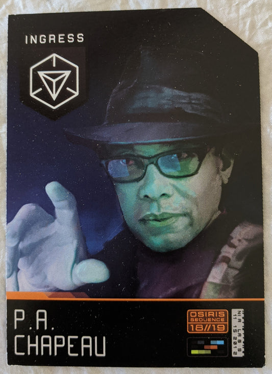 P.A. Chapeau Medal Card 2018