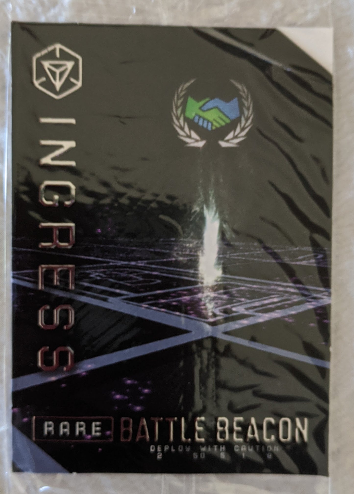 Rare Battle Beacon Card - includes passode
