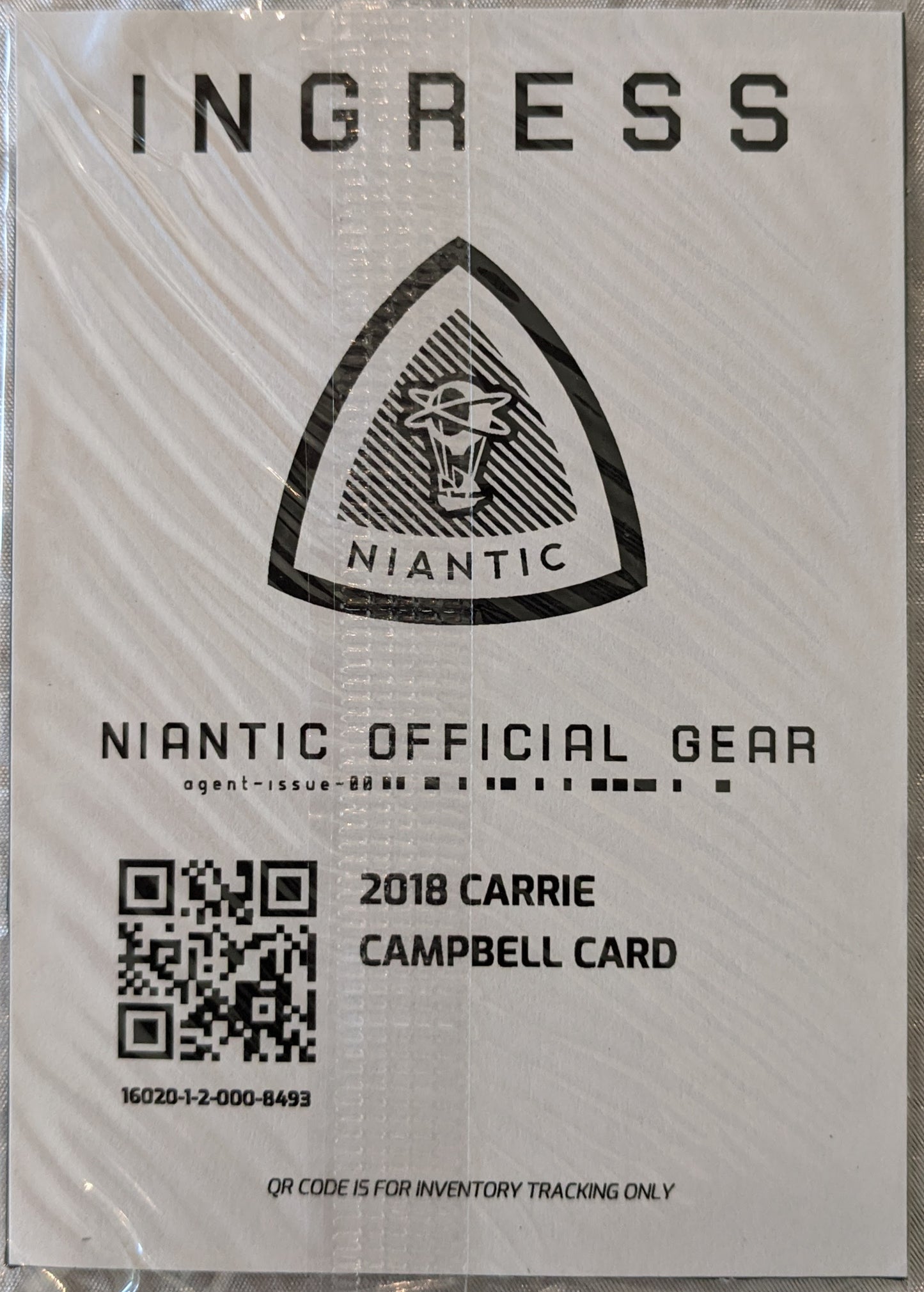 Carrie Campbell medal card 2018 - includes passcode