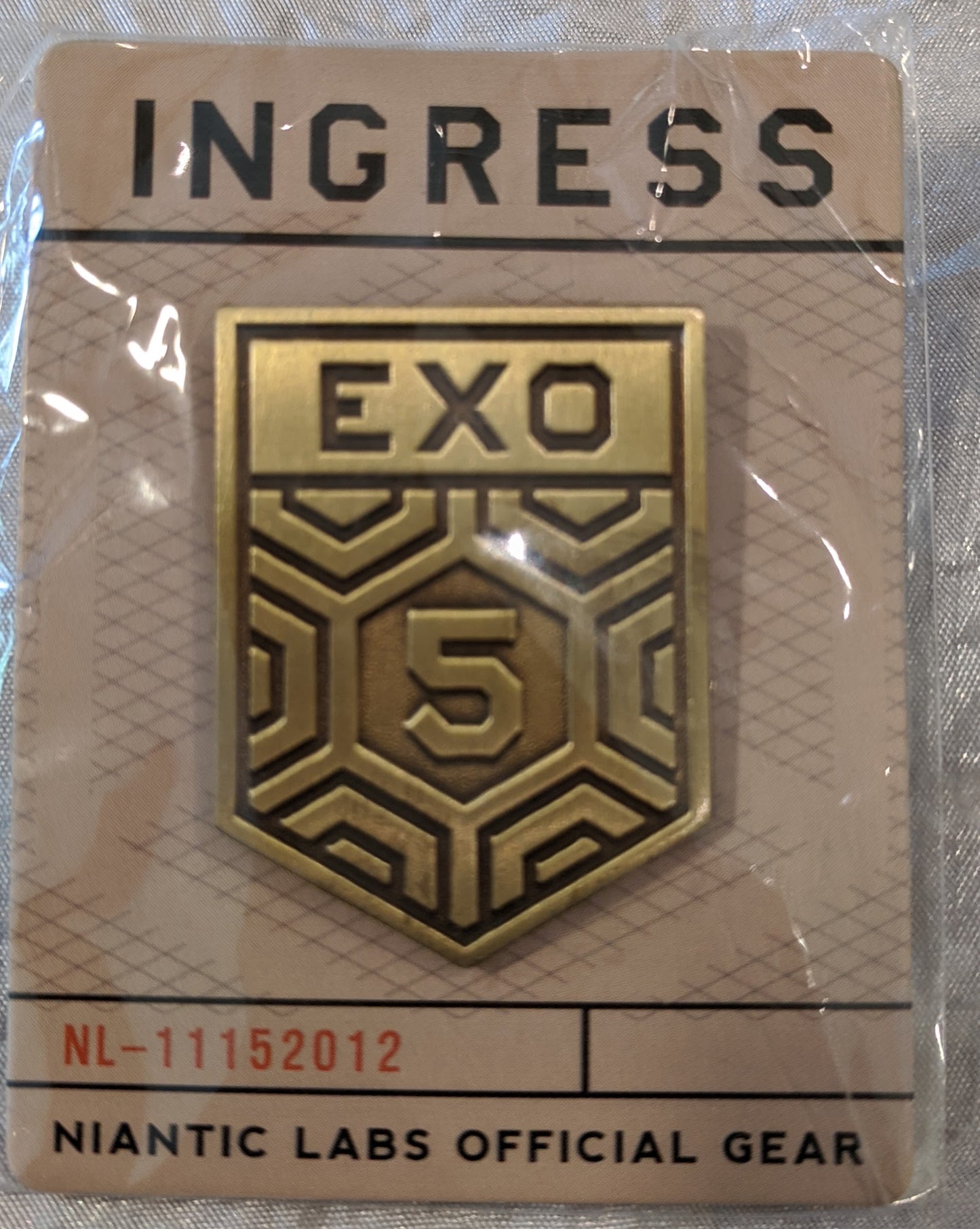 EXO 5 Gold Pin