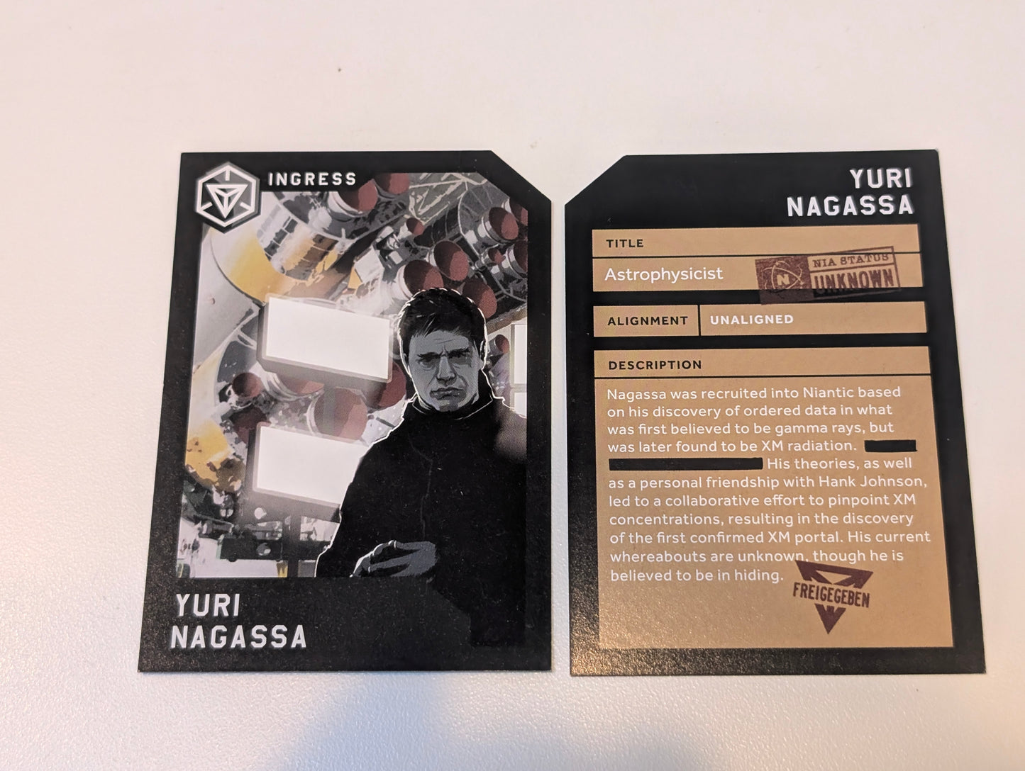 Legacy Yuri Nagassa Character Card - no passcode