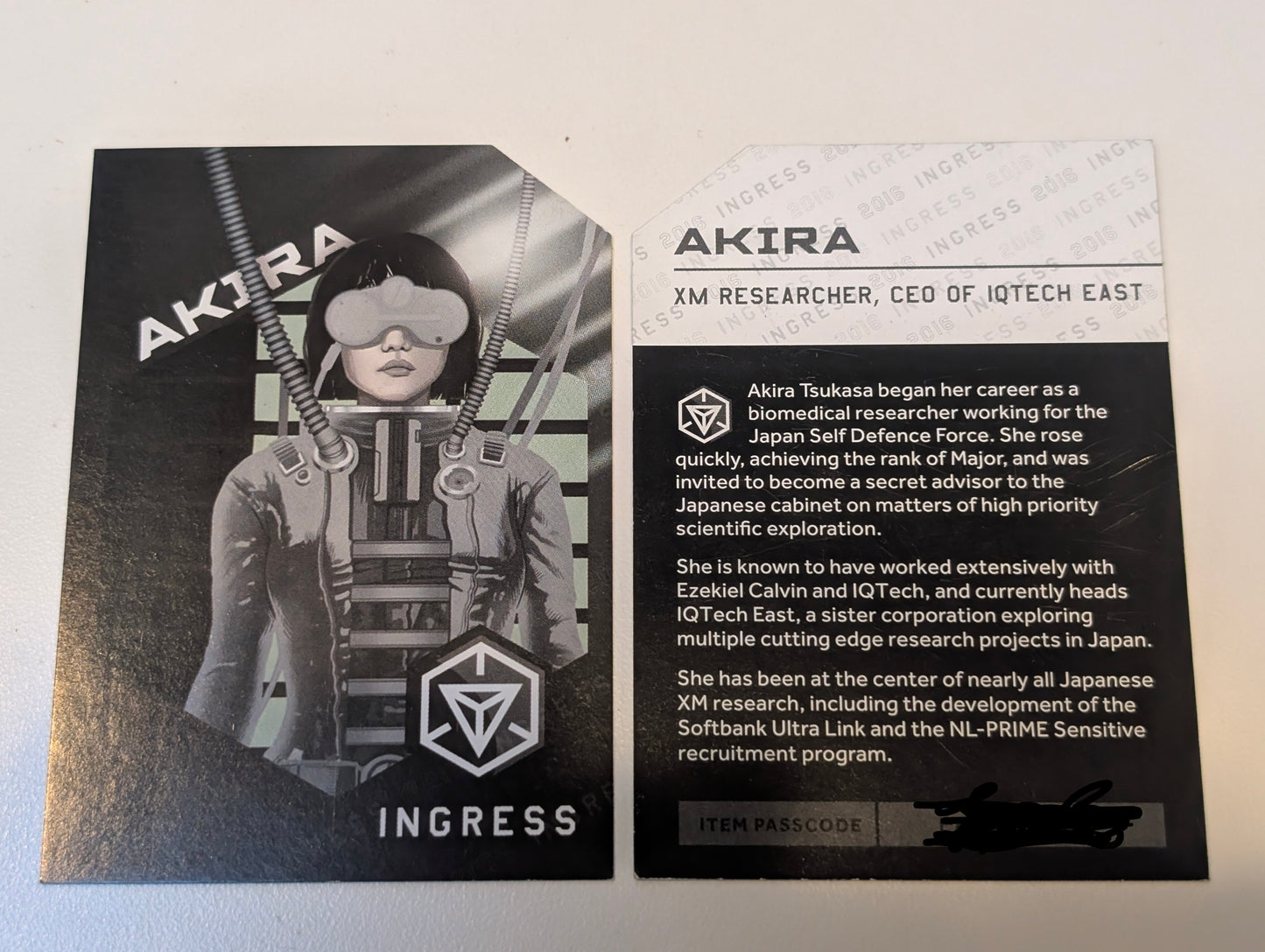 AKIRA Character Card - include passcode