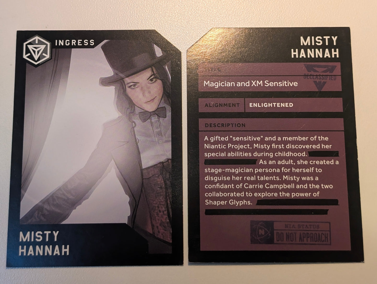 MISTY HANNAH Legacy Character Card - NO PASSCODE