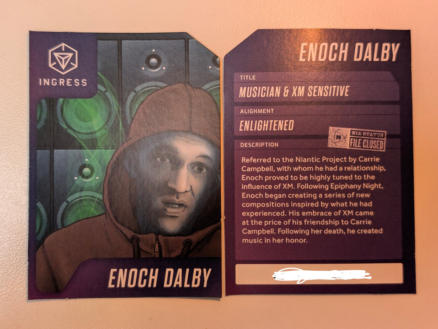 Enoch Dalby Common Card - includes passcode
