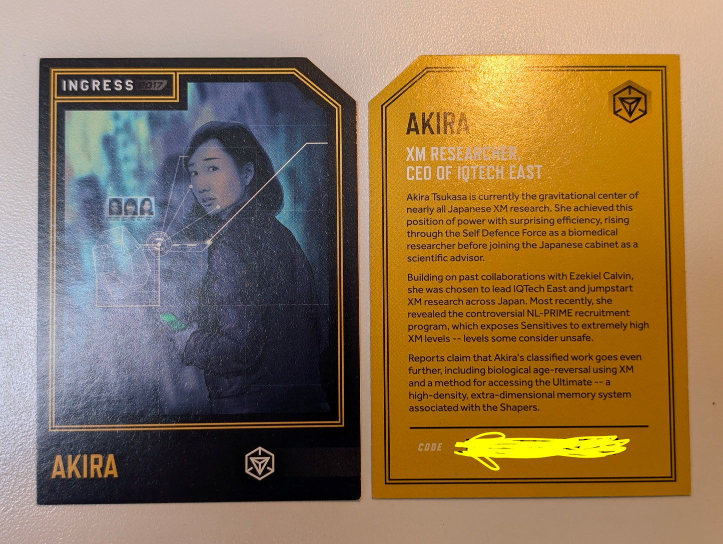 2017 Akira Character Card - includes passcode