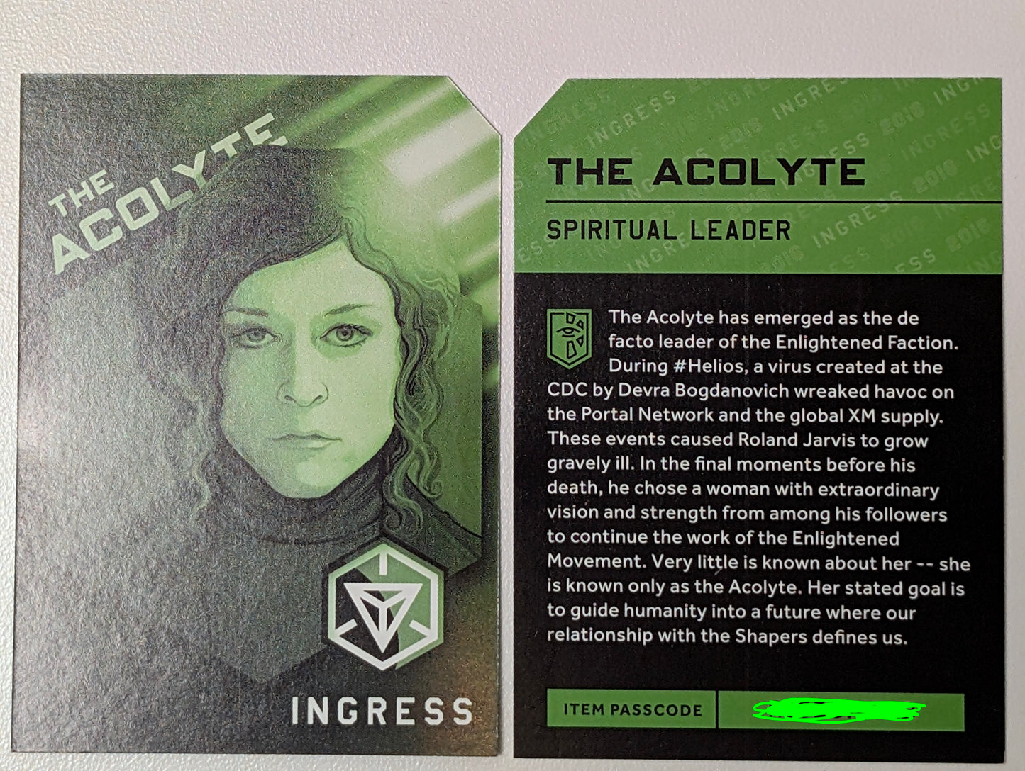 2016 The Acolyte Character Card - includes passcode