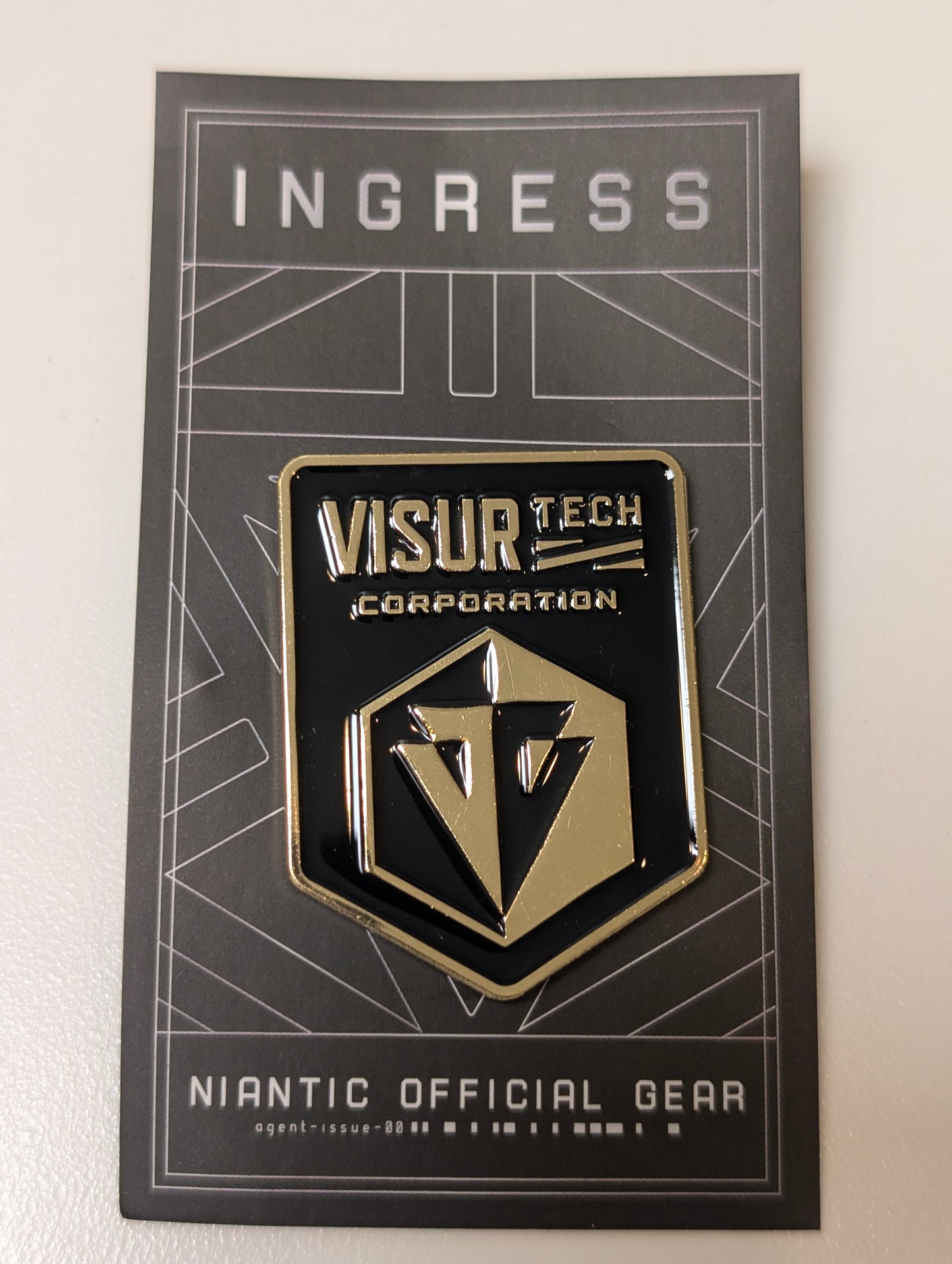 Black/Gold Visur Corporation Tech Pin